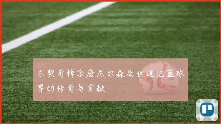 东契奇悼念唐尼尔森离世追忆篮球界的传奇与贡献