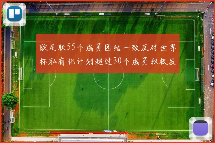 欧足联55个成员团结一致反对世界杯私有化计划超过30个成员积极发声